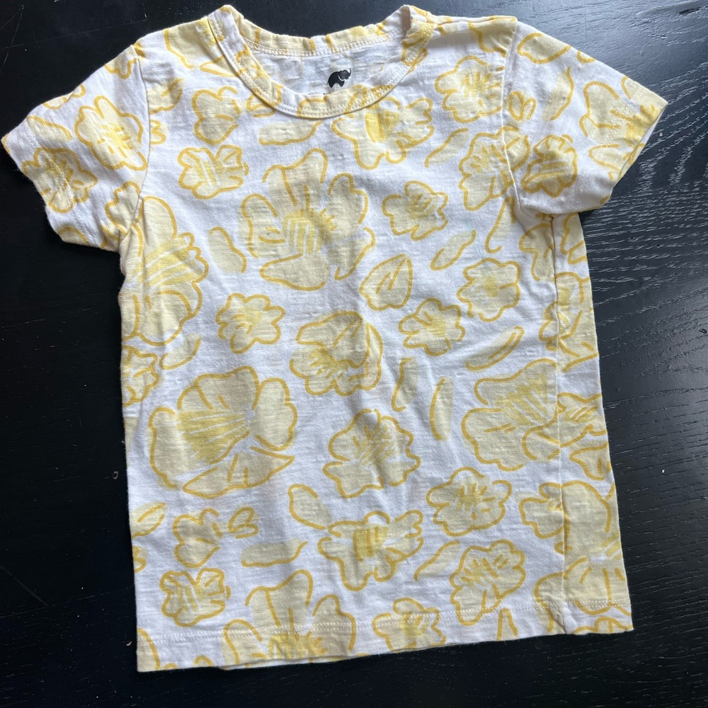 Monica + Andy 4T Yellow Floral Kids T-Shirt